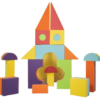 קוביות ספוג צבעוני ענק 20 יח' כל קוביה 2 צבעים
