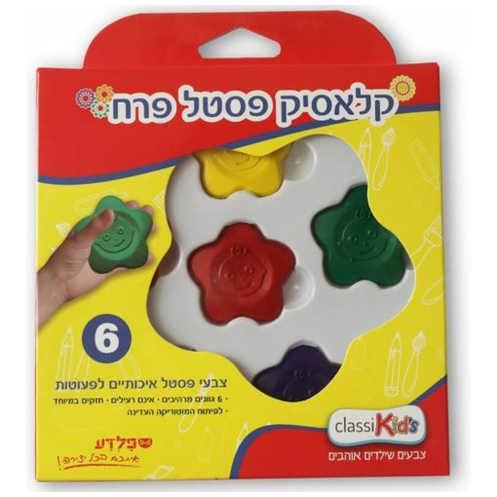 קלאסיק פסטל פרח 6יח'