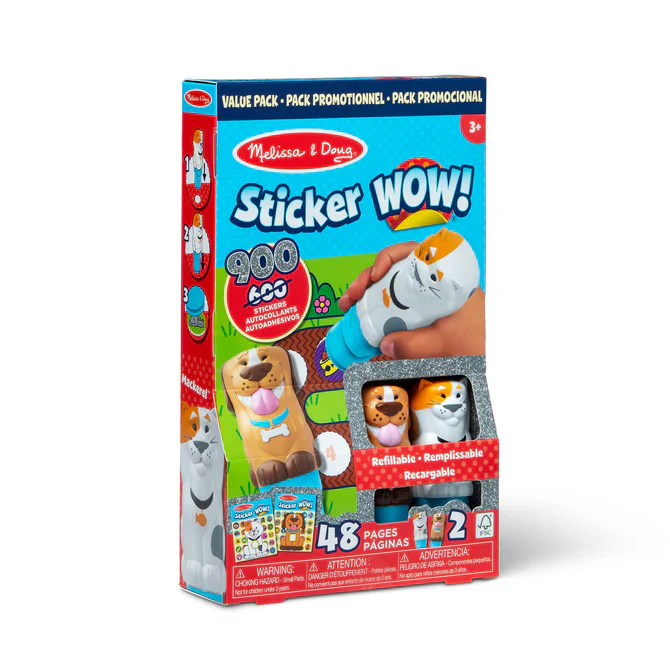 STICKER WOW ! مجموعة كتب أنشطة وملصقات للحيوانات الأليفة من ميليسا آند دوغ - Melissa And Doug