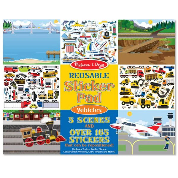 كتيب ملصقات المركبات Melissa And Doug