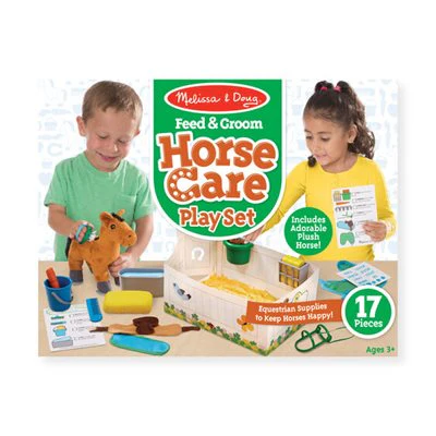 ערכה לטיפול וטיפוח סוסים מבית מליסה ודאג Melissa And Doug